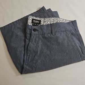 Trunks Mens Multi- Functional Shorts, Size 36, Blue/gray